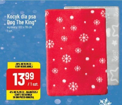 Kocyk dla psa Dog The King promocja w POLOmarket