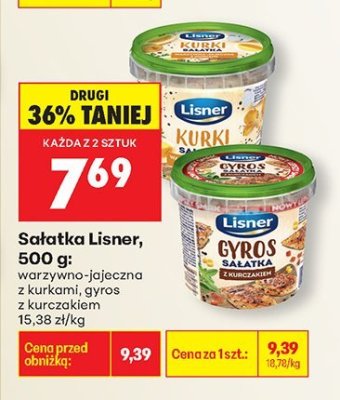 Sałatka gyros z kurczakiem promocja w Biedronka