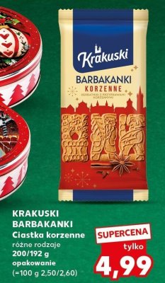 Ciastka korzenne Barbakanki różne rodzaje promocja w Kaufland