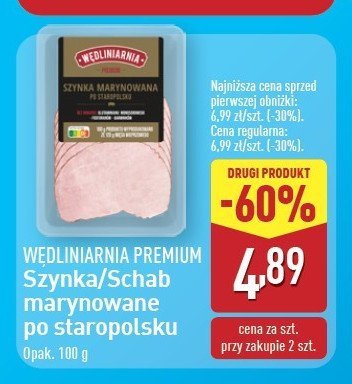 Schab marynowany po staropolsku Wędliniarnia premium promocja w Aldi