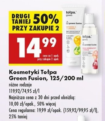 呕el do mycia twarzy To艂pa green power fusion promocja