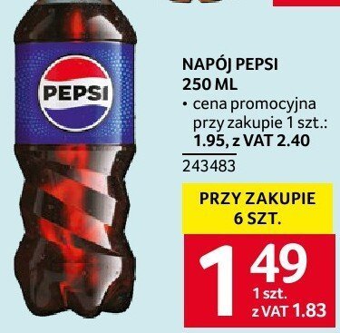 Nap贸j Pepsi maximum promocja w Selgros