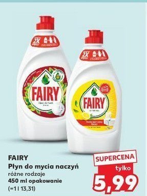 P艂yn do mycia naczy艅 lemon Fairy promocja
