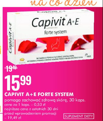 Kapsułki Capivit a+e forte system promocja