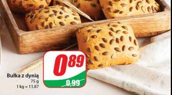 Bułka z pestkami dyni promocja