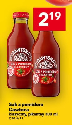 Sok z pomidora Dawtona klasyczny 300 ml promocja w LEWIATAN