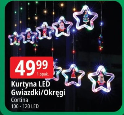 Kurtyna LED Gwiazd/Okręgi Cortina promocja w Leclerc