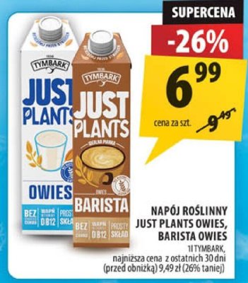 Napój roślinny Just Plants owies, barista owsiak Hochland promocja w Arhelan