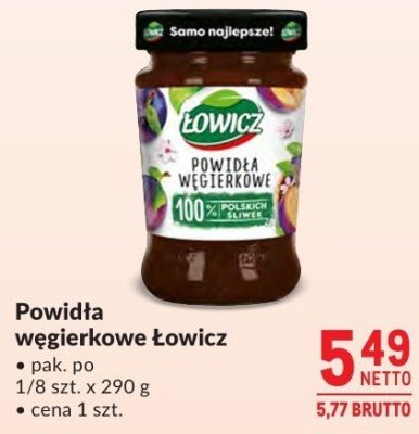 Powidła węgierkowe Łowicz promocja w Makro