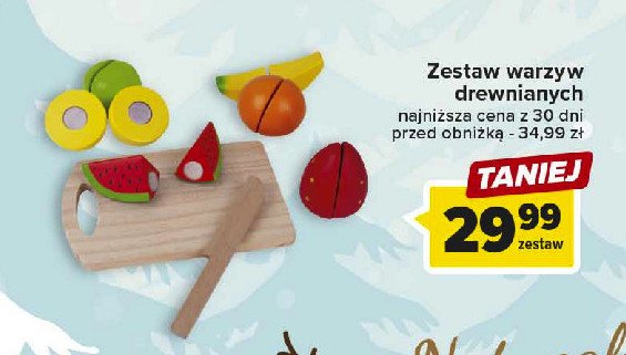 Warzywa drewniane promocja