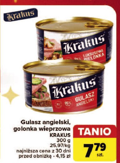 Mielonka luksusowa wieprzowa Krakus animex promocja