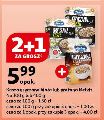 Kasza gryczana biała Melvit promocja