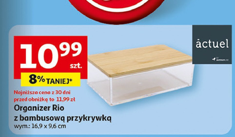 Organizer rio z bambusow膮 przykrywk膮 16.9 x 9.6 cm Actuel promocja