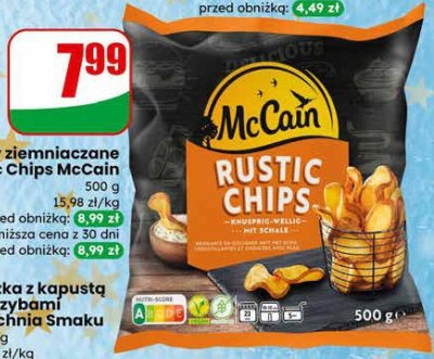 Plastry ziemniaczane Rustic Chips McCain promocja w Dino