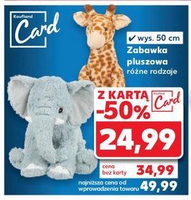 Słoń pluszowy 50 cm Playtive junior promocja w Kaufland