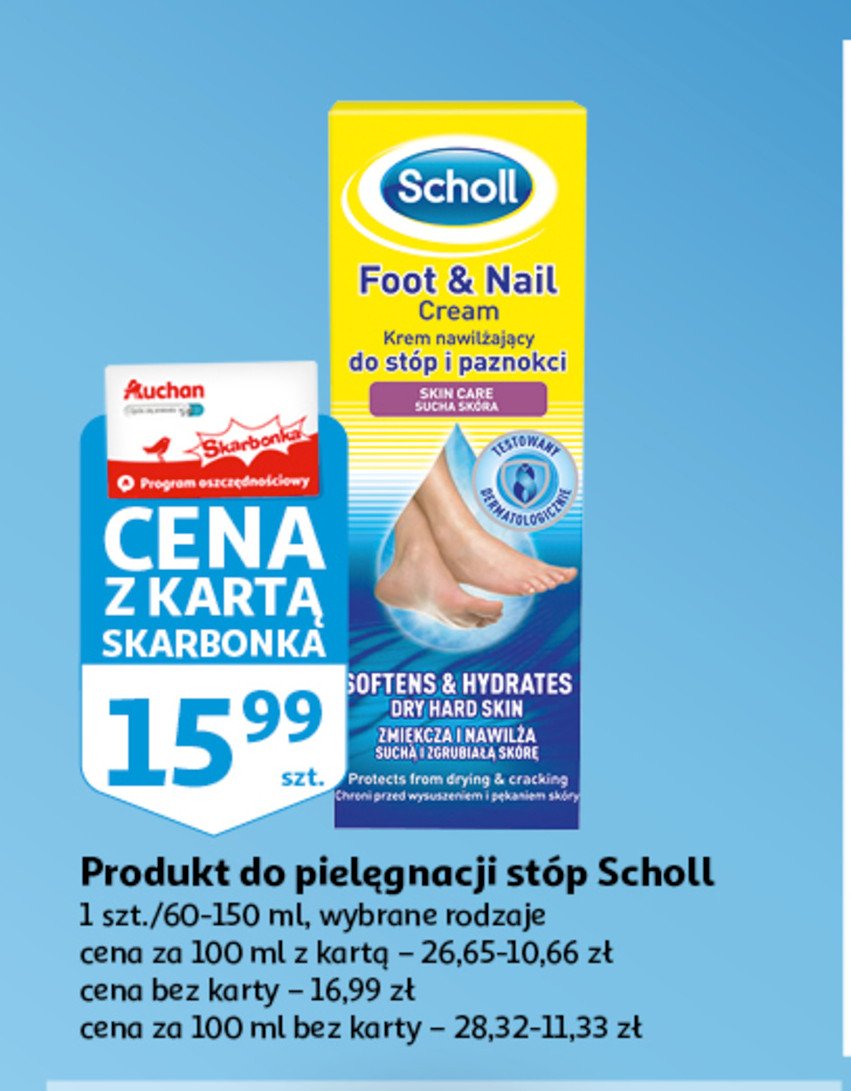 Krem odżywczo-nawilżający do stóp i paznokci Scholl foot & nail cream promocja