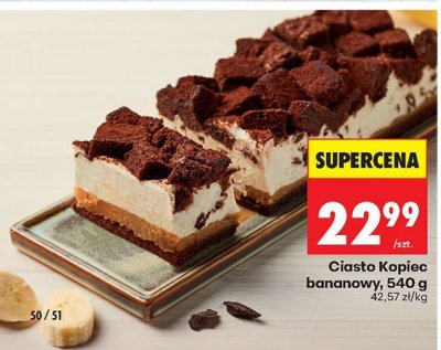 Ciasto Kopiec bananowy promocja w Biedronka