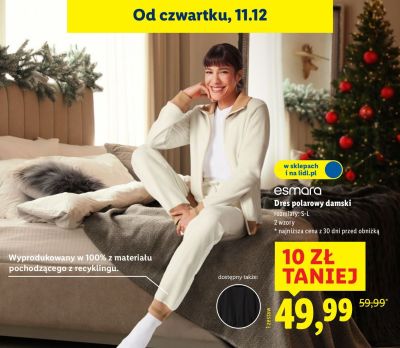 Dres polarowy damski  promocja w Lidl