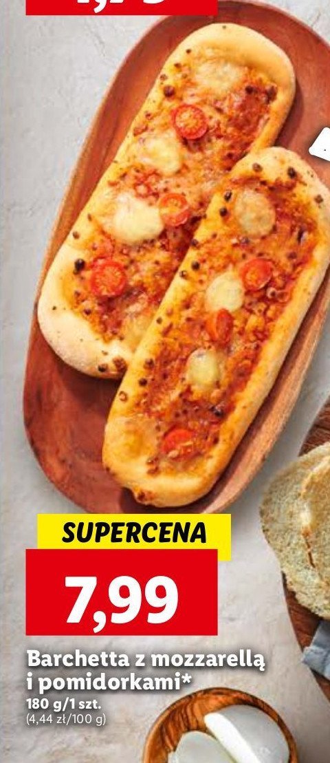 Barchetta z mozzarellą i pomidorkami promocja