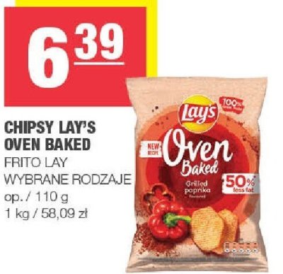 Chipsy Lay's Oven Baked FRITO LAY wybrane rodzaje promocja w SPAR