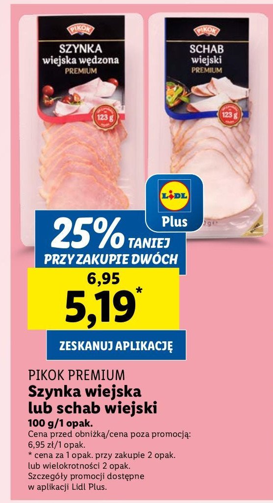 Szynka wiejska wędzona Pikok promocja