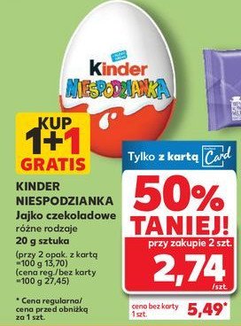 Jajko Kinder niespodzianka promocja w Kaufland
