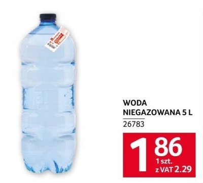 Woda niegazowana 5L economy promocja w Selgros