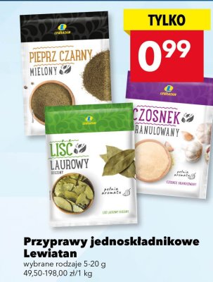 Przyprawy pieprz czarny mielony Lewiatan promocja w LEWIATAN