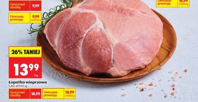 Łopatka wieprzowa bez kości Auchan promocja w Biedronka