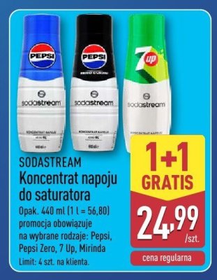 Koncentrat napoju do saturatora - Pepsi, Pepsi Zero, 7 Up, Mirinda promocja w Aldi