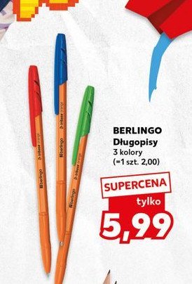 Długopis niebieski BERLINGO promocja