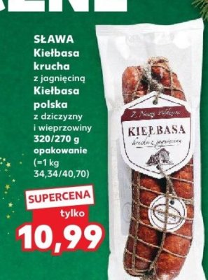 Kiełbasa krucha z jagnięciną  promocja w Kaufland