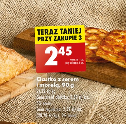 Ciastko z morel膮 i serem promocja