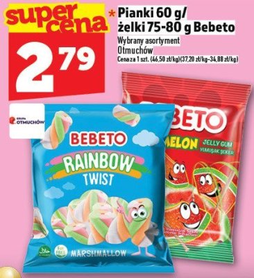 Pianki 60 g / żelki 75-80 g Bebeto promocja w TOPAZ