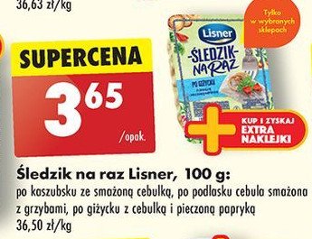 Śledzi na raz po podlasku Lisner śledzik na raz promocja