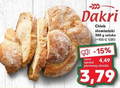 Chleb słowiański Dakri promocja