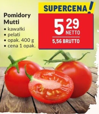 Pomidory Mutti polpa promocja w Makro