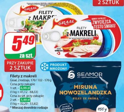 Filety z makreli w sosie pomidorowym Graal promocja