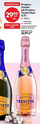 Prosecco Trevitto lub Prosecco Trevitto Rose wytrawne 0,75l promocja w Żabka