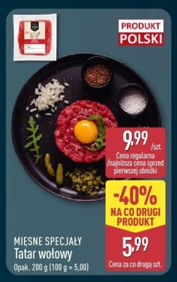 Tatar wołowy promocja w Aldi