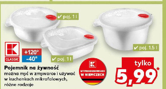 Pojemnik na żywność 1.5 l K-classic promocja