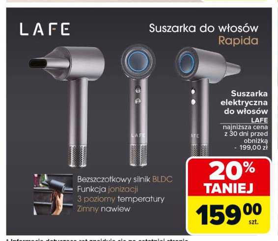 Suszarka do włosów Lafe promocja w Carrefour