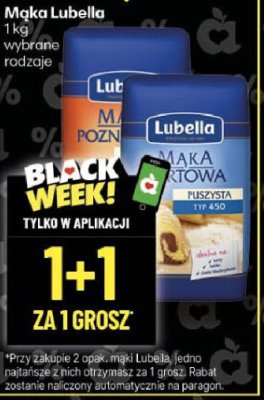 Mąka Lubella 1kg wybrane rodzaje promocja w Delikatesy Centrum