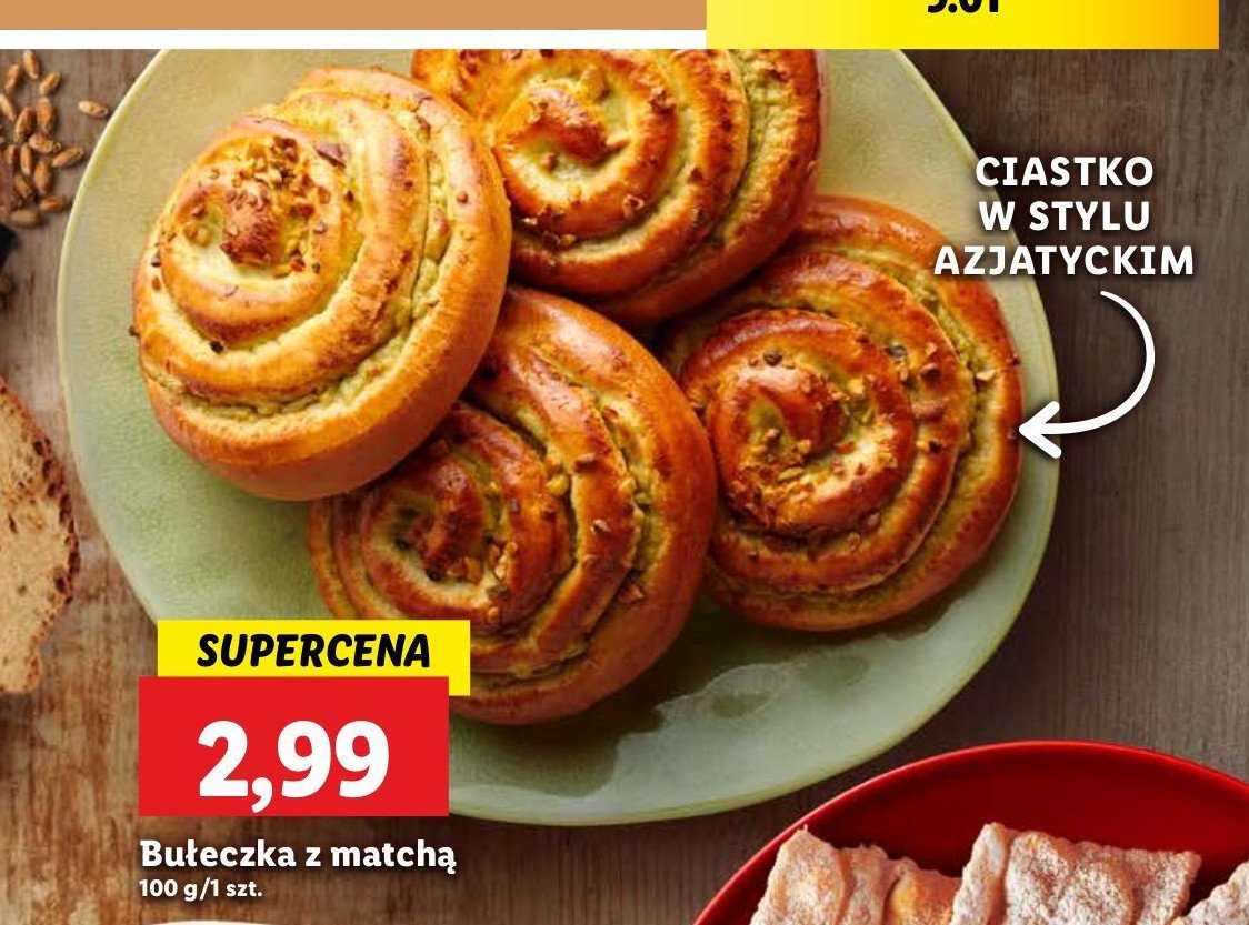 Bułeczka z matchą promocja w Lidl