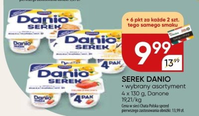 Serek Danio wybrany asortyment Danone promocja w Chata Polska