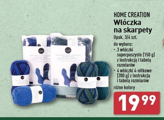 Włóczki superpuszyste Home creation promocja w Aldi