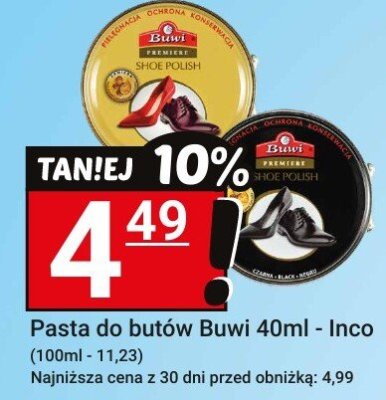 Pasta do butów Buwi 40ml - Inco promocja w Hitpol
