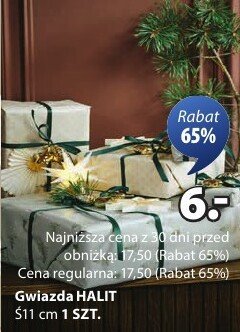 Gwiazdka HALIT promocja w Jysk