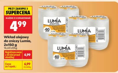 Wkład olejowy do zniczy Lumia promocja w Biedronka