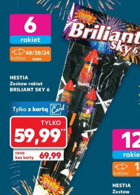 Zestaw rakiet BRILLIANT SKY 6 promocja w Kaufland